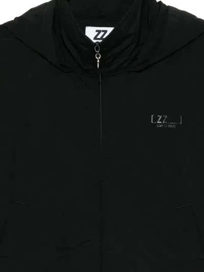 Izzue Logo-printed Jacket In Black