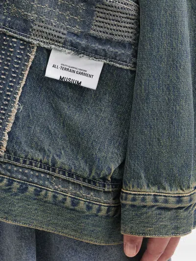 拼贴设计刺绣牛仔夹克