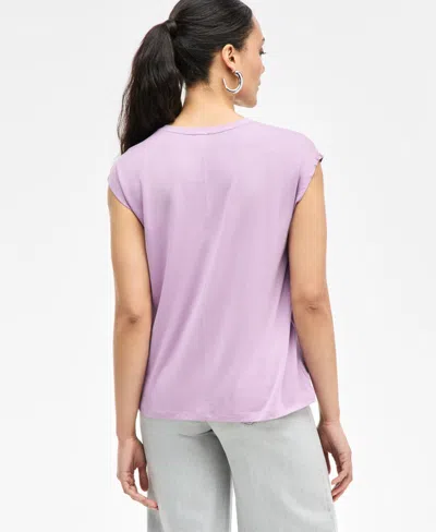 Inc International Concepts Women's Luxe Layering Top, Exclusively At Macy's In Purple