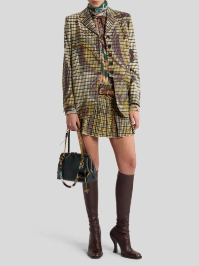 Etro , Silk Blouse With Silk Scarf, Woman, Multicolour, Size 48 In Multi