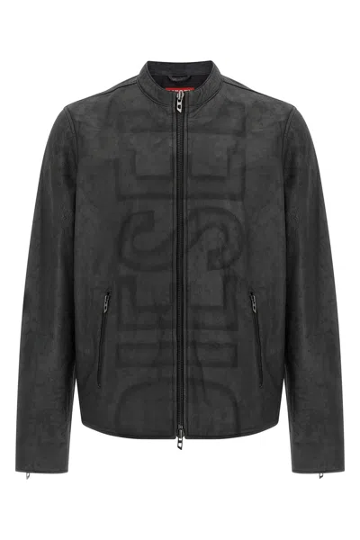 Diesel L-evert-a Puffer Jackets Gray In Gray