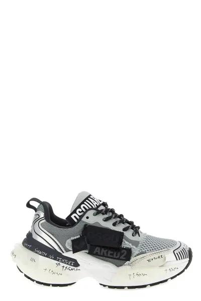 Dsquared2 Faster Mesh-inserts Sneakers In Gray
