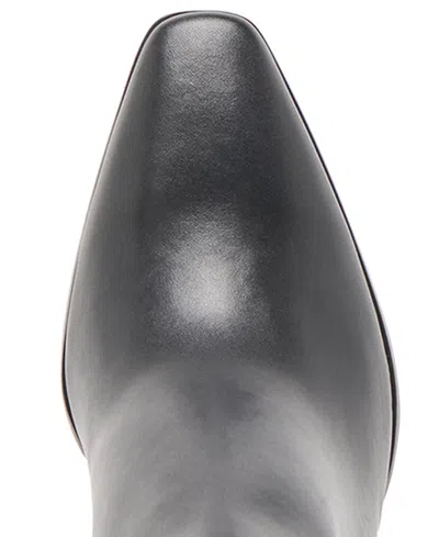 Dolce Vita Womens Emmi Pointed Toe Blade Heel Knee High Tall Dress Boots Regular Wide Calf In Black