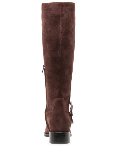 Dolce Vita Kilian H2o Boots Mahogany Suede In Animal Print