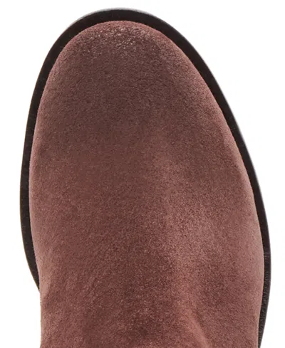 Dolce Vita Kilian H2o Boots Mahogany Suede In Animal Print