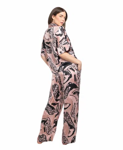 Midnight Bakery Women's 2-piece Printed Top And Pants Pajama Set In Multi
