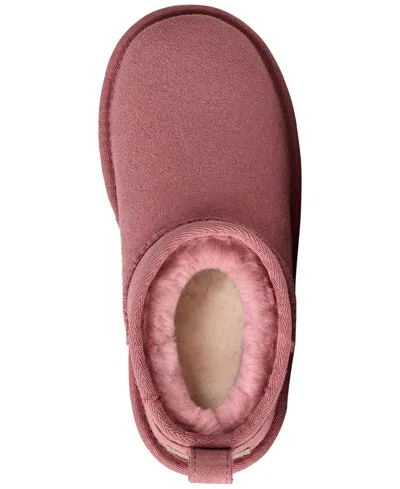 Ugg Kids Classic Ultra Mini Platform Booties In Pink
