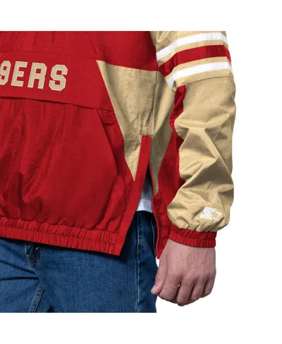 Starter Burgundy Washington Commanders Prospect Half-zip Pullover In Red