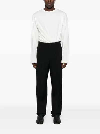 Yohji Yamamoto Long-sleeved T-shirt In White