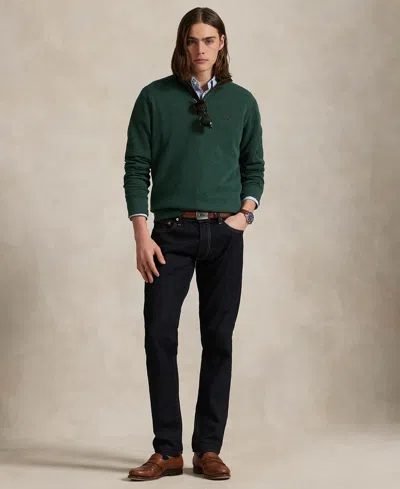 Polo Ralph Lauren Long Sleeve Quarter Zip Pullover In Green