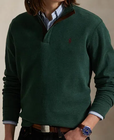 Polo Ralph Lauren Long Sleeve Quarter Zip Pullover In Green