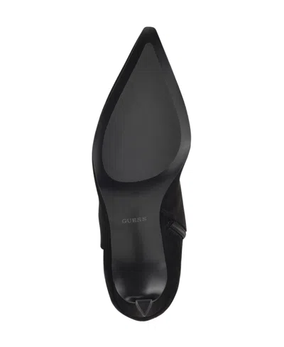 Guess Womens Palisa Tall Kitten Heel Dress Boots Regular Wide Calf In Black