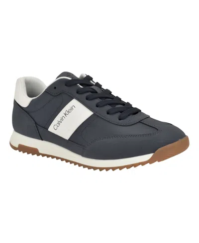 Calvin Klein Men's Galent Casual Low-top Sneakers In Blue
