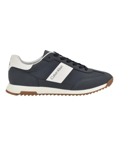 Calvin Klein Men's Galent Casual Low-top Sneakers In Blue