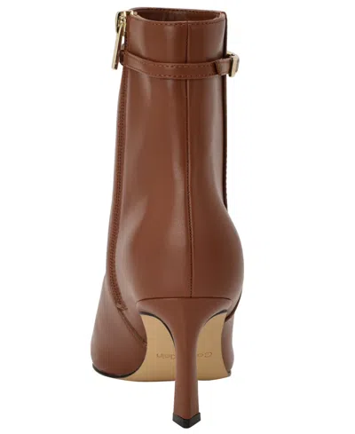 Calvin Klein Alenna Pointed Toe Bootie In Brown