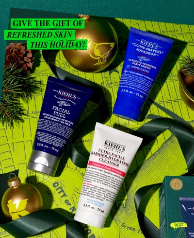 Kiehl's Since 1851 Men's 3-pc. Shave It Off & Take It Off Gift Shaving Set In Transparent