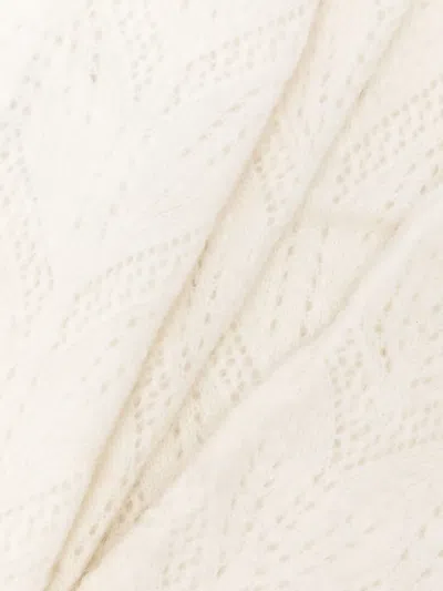 P.a.r.o.s.h Patterned Fingerless Gloves In Neutral