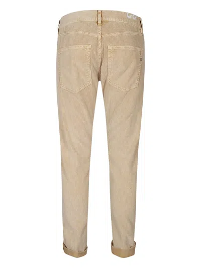 Dondup Five-pocket Corduroy Trousers In Neutral