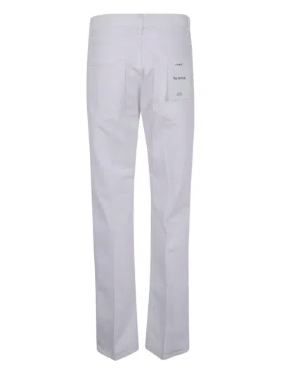 Frame Pressed-crease Jeans In White