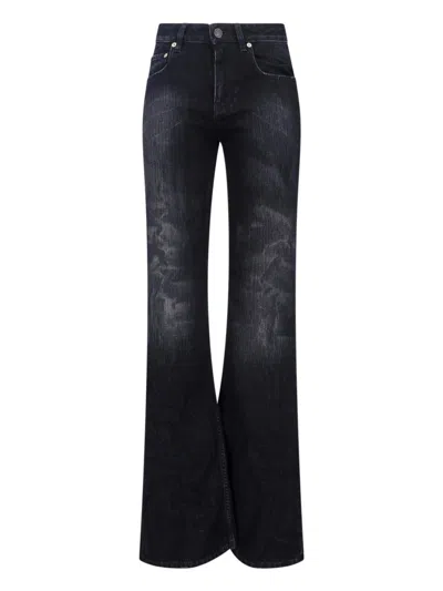 Balenciaga Wide Leg Pants In Black