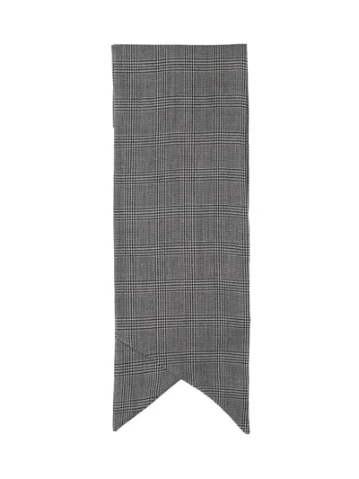 Destin Checked Scarf In Black