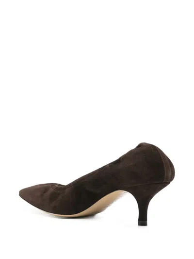 P.a.r.o.s.h Pointed-toe Kitten-heel Pumps In Brown