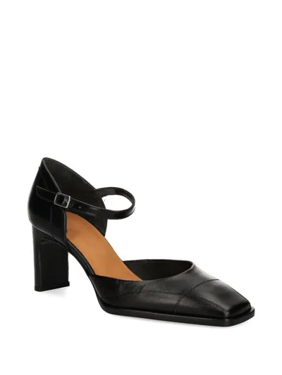 方头裹踝带中跟鞋（7厘米）