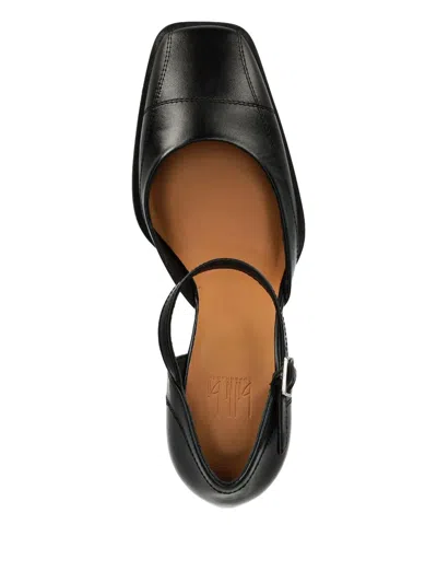 方头裹踝带中跟鞋（7厘米）