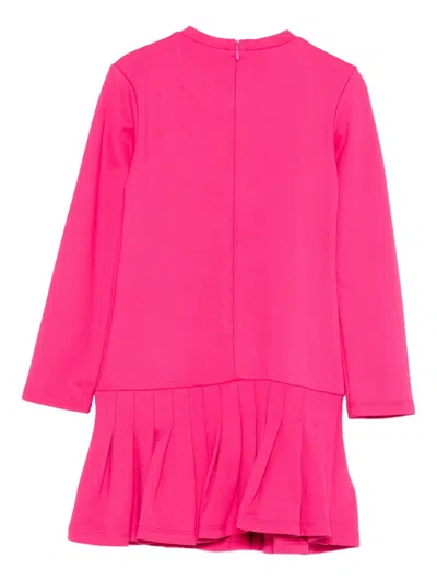 Twinset Button-embellished Dress In Pink