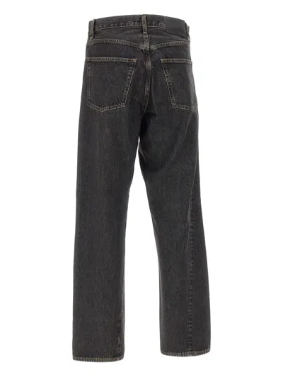 Sunflower Loose Fit Black Stone Washed Organic Denim Jeans In Multi