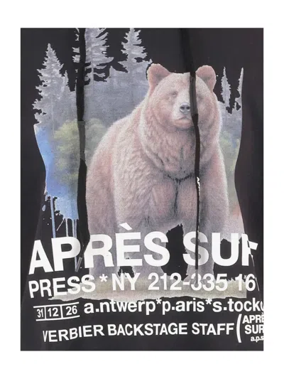 Après Surf Cotton Blend Sweatshirt With Graphic Print In Brown