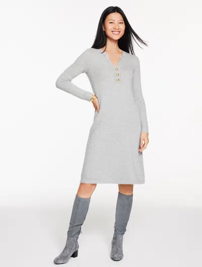 Talbots Plus Size - A-line Sweater Dress - Grey Sky Heather - 3x  In Gray