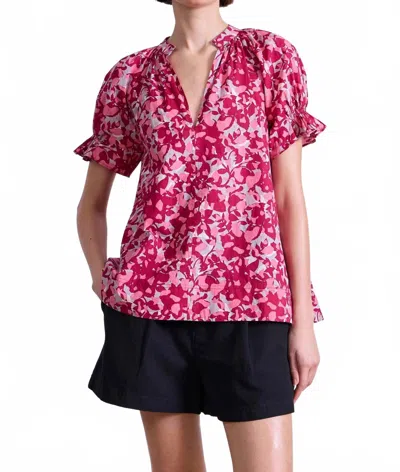 Apiece Apart Lo Capo Top In Layered Pebbeled Rosa In Pink