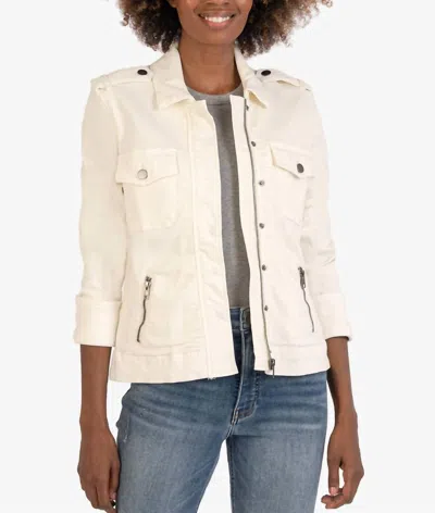 Kut From The Kloth Amanda Boxy Jacket In Ecru In White