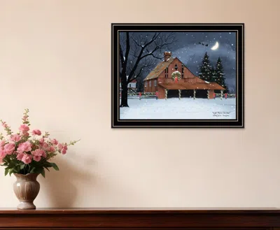 Hivvago Night Before Christmas Black Framed Wall Art In Multi
