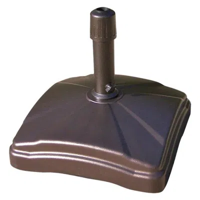 Hivvago Bronze Patio Umbrella Base Up To 125 Lbs Of Stability Easy To Move Made In Usa In Brown