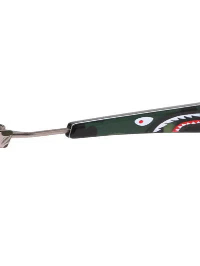 鲨鱼图案圆框眼镜