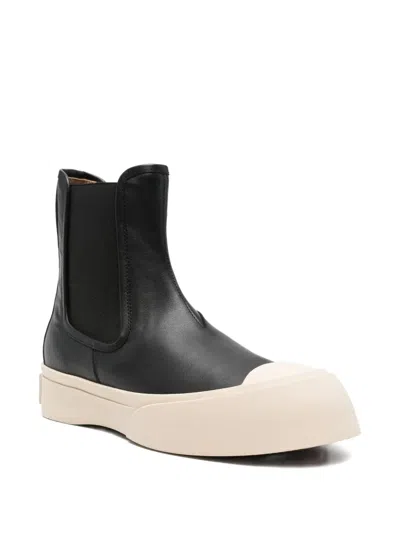 Marni Black Pablo Chelsea Boots In 00n99 Black