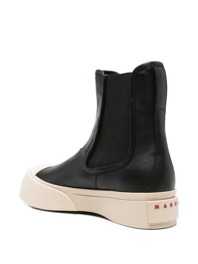 Marni Black Pablo Chelsea Boots In 00n99 Black