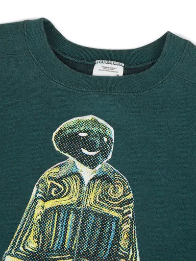 Drx Farmaxy For Ln-cc Graphic-print Crew-neck Sweatshirt In Green