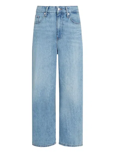 Tommy Hilfiger High Waisted Loose Cropped Jeans In Blue