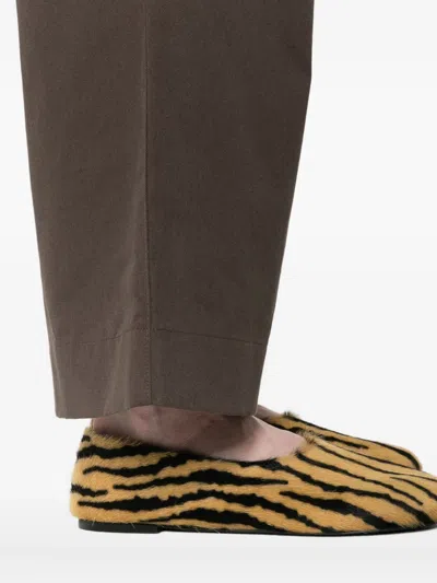 Dunst Brown Cotton Trousers In Brown