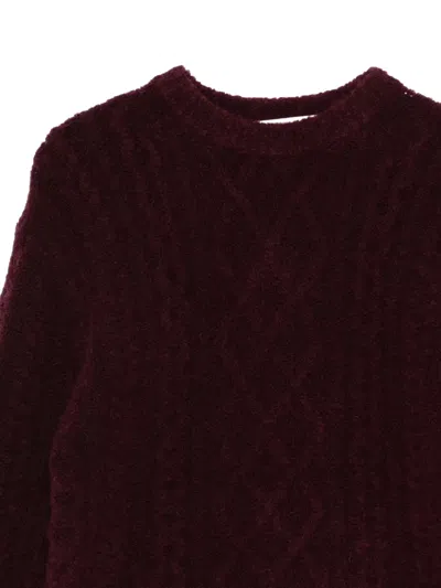 Paolo Pecora Cable-knit Sweater In Red