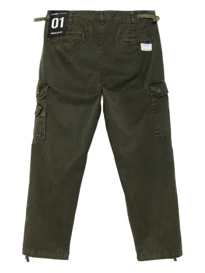 Izzue Cotton Cargo Pants In Green