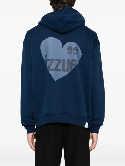 Izzue Slogan-print Sweatshirt In Blue