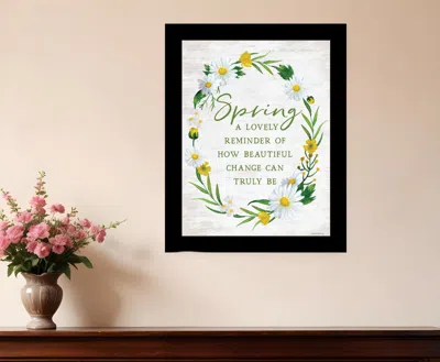 Hivvago Spring Reminder Black Framed Print Wall Art In Multi