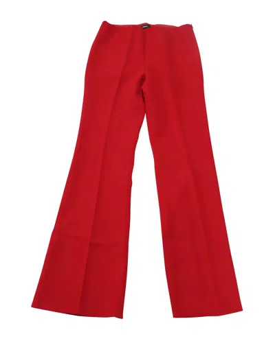 Theory Flare Pants In Red Wool In Red