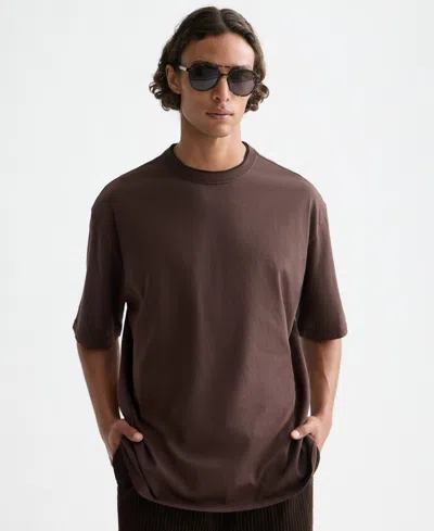 Scotch & Soda Men's Relaxed Fit Short Sleeve Three Crosses Crewneck T-shirt In Brown