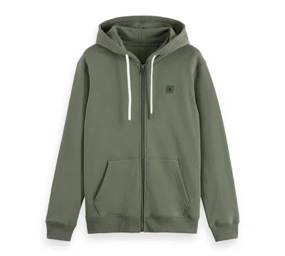 Scotch & Soda Men's Full Zip Hoodie In Green
