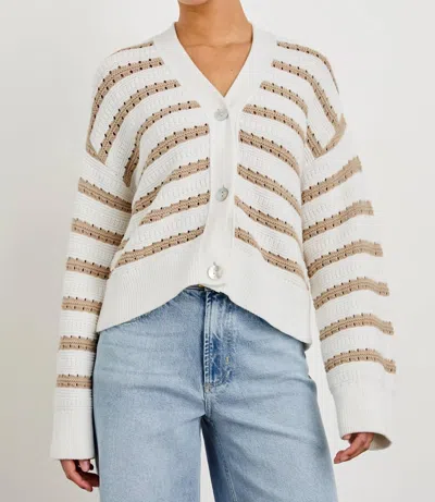 Rails Geneva Striped Sweater In Ivory Oat In Multi
